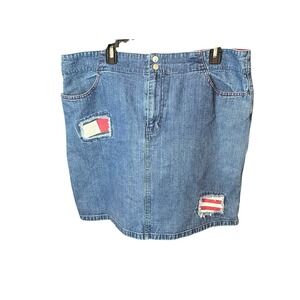 Vintage Tommy Hilfiger Women's Denim Skirt Size 16